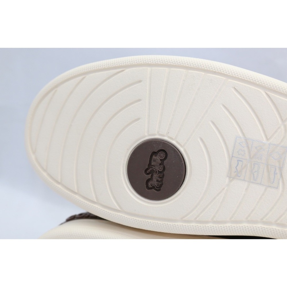COACH CC736 Mens Clip Court High Top Sneaker In Signature Canvas Saddle Sz 12 - Picture 11 of 16